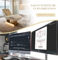 Table de massage électrique réglable à 3/4 moteurs pour soins du visage, spa, salon et traitement des cils