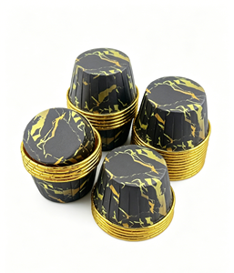 Papel de Hornear <span class=keywords><strong>KaIKe</strong></span> Profesional, Negro con Diseño de Mármol Dorado, Sin Recubrimiento, Doble Cara, Resistente a la Grasa y al Calor, Apto para Alimentos, para Pan y Repostería - Product Image 1