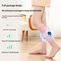 Masseur de jambes électrique à compression d'air, machine de massage automatique des mollets par pétrissage, masseur de pieds à pression d'air pour soulager les muscles