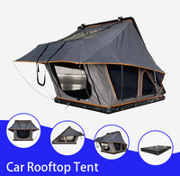 Aluminium-Hartschalen-Dachzelt aus Oxford-Gewebe, Wasserdicht, Vier-Jahreszeiten-Zelt mit Schnellaufbau für Outdoor-Camping & Glamping SUV/LKW