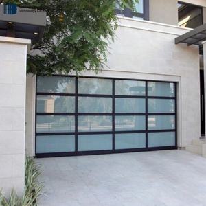 <span class=keywords><strong>Porte</strong></span> <span class=keywords><strong>de</strong></span> <span class=keywords><strong>garage</strong></span> sectionnelle moderne à vue complète en verre 16x7 16x8 <span class=keywords><strong>avec</strong></span> <span class=keywords><strong>porte</strong></span> piétonne intégrée - Product Image 2