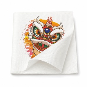Servilletas de Cóctel con Logotipo Personalizado, 2 Capas, Papel de Pulpa de Madera Virgen, Servilletas Impresas para Cena, para Fiestas, Bares y Catering - Product Image 1