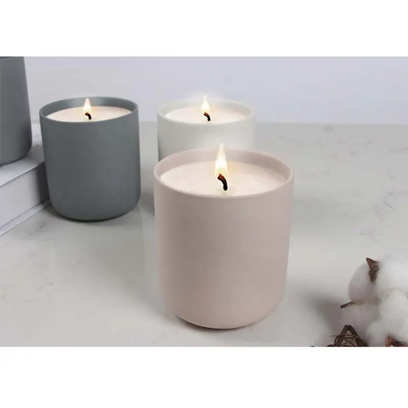 Ceramic Candle Jar Candlestick Tealight Candle Holder for Birthday Party Customized Ceramic Candle Holders Jars Moule Bougie