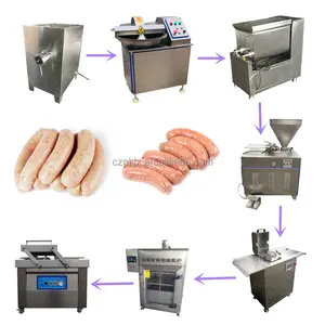 Máquina de fazer salsichas usada industrial preço da máquina de produção de máquina de enchimento de salsichas elétrica