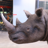 Handgemachte lebendige und realistische anpassbare mechanische Steuerung Animatronic Animals Real Size Rhinoceros