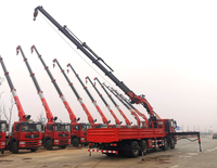 Grue articulée montée sur camion de 20 tonnes, à flèche pliante, avec télécommande en option, pour levage en construction