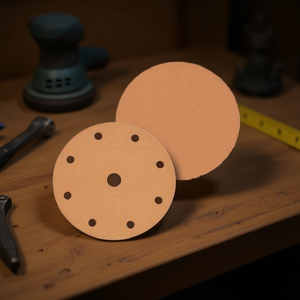 Disques de ponçage Ttake, grain 220, 6+1 trous, support Velcro, disques abrasifs en fibre pour ponçage - Product Image 3