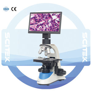 منظار/ثلاثي العينين SCITEK رقمي 4X 10X <span class=keywords><strong>40X</strong></span> 100X للعلاج الطبي - Product Image 6
