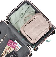 Trousse de toilette de voyage suspendue Organisateur de maquillage visible Trousse de maquillage pour accessoires de voyage Salle de bain Douche