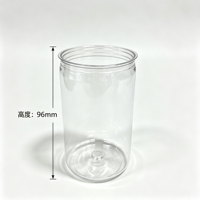 Boîte en plastique PET transparente durable A16 de 200 ml pour l'emballage de sodas et de boissons, avec bouchon en plastique et couvercle en aluminium à ouverture facile