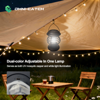 Trampa para Mosquitos y Moscas Solar Eléctrica para Exteriores OMNI CATCH, Impermeable, Mata Insectos, con Estaca para Colgar, para Jardín, Granja, Camping, Ecológica