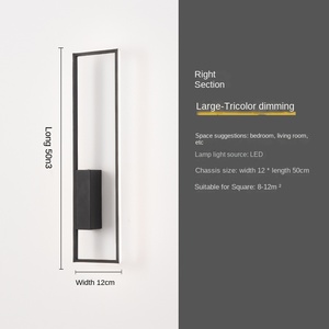 Tira de luz LED nocturna para interiores moderna, espejo de madera magnético USB, lámpara de pared inalámbrica para pasillo, maquillaje, tocador, iluminación de baño - Product Image 2