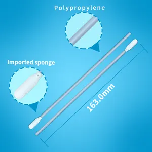 Industry Used Cleaning Low Density 100ppi Open Cell Foam Long Handle Cleanroom Swab
