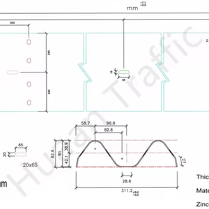 Garde-corps barrière de circulation autoroute <span class=keywords><strong>W</strong></span> faisceau garde-corps pour la Malaisie - Product Image 6