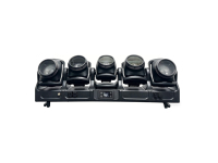 Projecteur de scène à cinq têtes IP66 Tornadoe, lumière mobile LED Wash, contrôle DMX512 et vocal pour concerts, clubs, soirées et discothèques