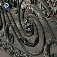 Meilleur prix, garde-corps en fer forgé classique artisanal moderne pour jardin, design élégant, sécurité des escaliers, garde-corps artisanal