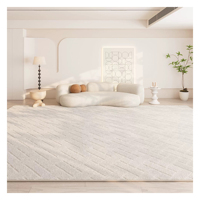 Tapis moderne en polyester, soie de diatomée naturelle, cartographie des bosses, salon minimaliste, table basse, grande surface, toucher doux, tapis de sol
