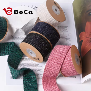 Commercio all'ingrosso del nastro del nastro del Rayon delle ragazze delle donne del nastro di velluto di 4 <span class=keywords><strong>Cm</strong></span> tinta unita di velluto invernale 1.5 <span class=keywords><strong>pollici</strong></span> nastro di Nylon per la decorazione - Product Image 3