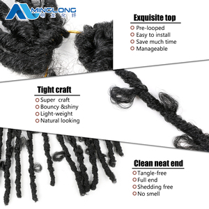 Extensions de cheveux de qualité supérieure pour femmes noires, vente en gros, faux <span class=keywords><strong>locks</strong></span> papillon, cheveux pour tresses, prix d'usine, vente chaude - Product Image 5