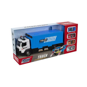 Camion de conteneur de catapulte de stockage de scène d'ingénierie de pompiers de police avec des jouets d'enfants de <span class=keywords><strong>voiture</strong></span> de sport <span class=keywords><strong>miniature</strong></span> d'alliage - Product Image 1