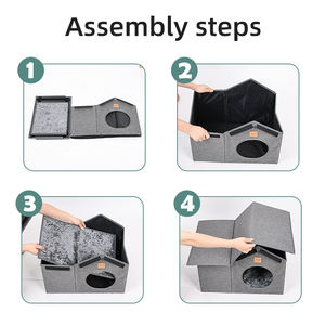 Casa para gatos al aire libre grande resistente a la intemperie de fabricante para gatos de interior - Product Image 5