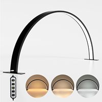 Lampe de bureau professionnelle en forme de demi-lune pour les techniciens et les artistes des ongles, logo personnalisé, lumière LED de manucure en demi-anneau de 75 cm pour les ongles et les tatouages