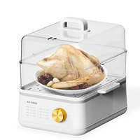 Cuiseur vapeur électrique Tonze, stérilisateur, poisson, poulet, légumes, multi-usages, 18L, grand cuiseur vapeur