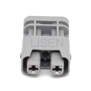 Conector de carcasa hembra de 2 pines gris eléctrico automotriz de fábrica de fuente para automóviles