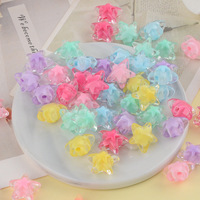 Perles de coeur acryliques transparentes couleur bonbon Unique bijoux à bricoler soi-même faisant des perles pour sac