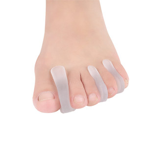 JOGHN Correcteur d'hallux valgus à trou unique en SEBS, espaceur d'<span class=keywords><strong>orteil</strong></span> pour orteils superposés, soulagement de la douleur, soin des pieds, <span class=keywords><strong>séparateur</strong></span> d'orteils - Product Image 1