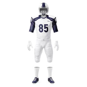 เสื้อฟุตบอลอเมริกันแบบซับลิเมชั่นสั่งทำขายส่งสำหรับผู้ใหญ่ ชุดฝึกซ้อมแบบสั้น แห้งเร็ว ต้านเชื้อแบคทีเรีย - Product Image 5