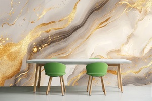 Abstrait marbre soie imperméable moderne <span class=keywords><strong>papier</strong></span> <span class=keywords><strong>peint</strong></span> or Art texturé murale facile pour bureau salon <span class=keywords><strong>salle</strong></span> à <span class=keywords><strong>manger</strong></span> décoration murale - Product Image 2