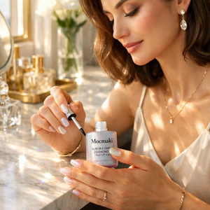 Mocmaki เจลทาเล็บ UV 15มล. เคลือบเงาด้วยเพชรประกายแสงออโรร่ากำจัดง่ายปลอดสารพิษจากมังสวิรัติออกแบบโลโก้ได้ตามต้องการ - Product Image 5