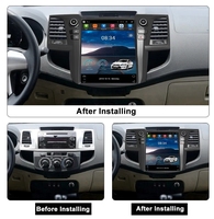 Lecteur vidéo de voiture 12,1 pouces pour TOYOTA Fortuner HILUX VIGO Revo 2005-2018 Radio stéréo intégré DSP Car-play Android Auto