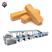 Machine à gaufres et biscuits entièrement automatique compacte, à économie d'énergie et haute vitesse, personnalisable OEM