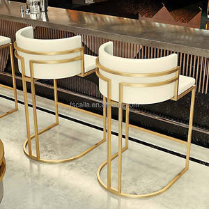 Taburete <span class=keywords><strong>de</strong></span> Bar Moderno <span class=keywords><strong>de</strong></span> Terciopelo Estilo Antiguo, Silla <span class=keywords><strong>de</strong></span> Bar <span class=keywords><strong>de</strong></span> Acero Inoxidable y Cuero, Taburetes <span class=keywords><strong>de</strong></span> Bar Usados Baratos, Muebles para el Hogar - Product Image 3