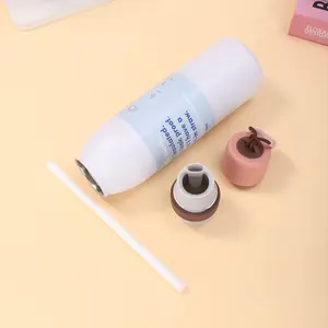 Botella de agua de acero inoxidable aislada con tapa giratoria de 18oz/24oz con logotipo personalizado, con pajita para deportes y viajes, libre de BPA. - Product Image 3