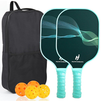 Raquette de pickleball pour enfants en fibre de verre de 16 mm avec impression UV HD et logo personnalisé - Design durable, léger et portable