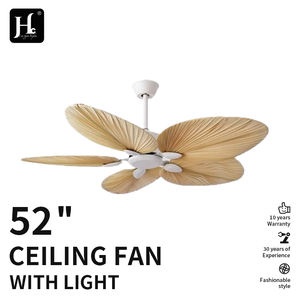 <b>Fan</b> <b>Light</b> Made in China Vine <b>Ceiling</b> <b>Fan</b> 52 inch Natural Wind Palm Leaf <b>Fan</b> Parts - Product Image 2