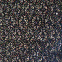Tissu de doublure jacquard extensible en satin brocart style tweed, avec logo lettre ethnique, en rayonne, viscose et polyester entrelacés, pour costume et manteau