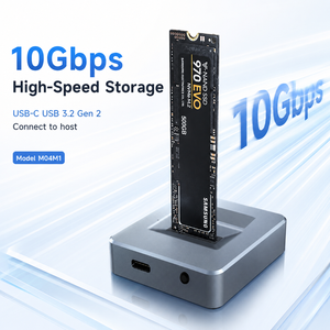 M.2 NVMe/SATA SSD Enclosure <b>USB</b>-<b>C</b> 10Gbps Aluminum Housing Power <b>Switch</b> Tool-Free Supports 8TB 2230/2280 Aluminum 2.5 Inch <b>Usb</b> 3. - Product Image 4