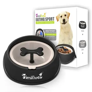 Nouveau Design prévenir l'étouffement de la gourmandise obésité Puzzle alimentation pour animaux de compagnie voyage chien lent alimentation eau mangeoire