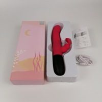 Erotikspielzeug-Box für Frauen Erwachsenen-Spielzeugbox Weinroter Rabbit G-Punkt Vibrator Doppelmotor Silikon Wasserdichtes Erwachsenen-Sexspielzeug für Frauen