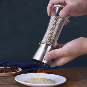 Botella de molinillo Manual de cocina para el hogar de 180ml, molinillos de alimentos de Metal para condimentar <span class=keywords><strong>pimienta</strong></span> <span class=keywords><strong>negra</strong></span> <span class=keywords><strong>y</strong></span> botella de vidrio de sal marina - Product Image 4