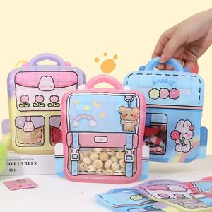 Toptan Özelleştirilmiş Sevimli Sırt Çantası Şeklinde Doğum Günü Partisi Karikatür Jöle Atıştırmalık Hediye Şeker Çantası Saplı Nem Geçirmez Taşınabilir Stand - Product Image 6