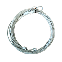 Kit de ensamblaje de cable de acero GUDE DOOR GDLT, accesorios de puerta de garaje con sujeción de aluminio