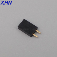 Connecteur femelle Dupont à pas de 2,54 mm, à une rangée, avec boîtier en plastique, pour broches droites/courbées sur PCB, TJC8 2/3/4/5/6/7/8/9/10 broches