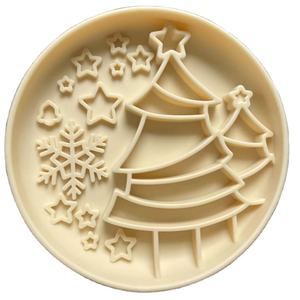 VaryWell beige couleur <span class=keywords><strong>boo</strong></span> mangeoire lente Merry Bright Snuffle Seeker arbre de Noël Design Ebowl Enrichissement Slow Feeder Bol Pour <span class=keywords><strong>Chien</strong></span> - Product Image 1