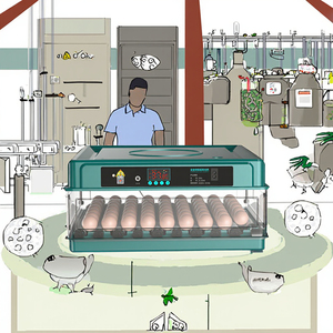 Máy ấp trứng mini tự động hoàn toàn 220V/110V/12V mới dành cho 48 trứng gà, chim cút, vịt, ngỗng, chim bồ câu - Product Image 2