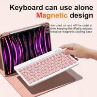 IFacemall Nouvelle coque de tablette magnétique détachable sans fil ultra-fine inclinable pour iPad Pro/Air Mini 10.2/10.5